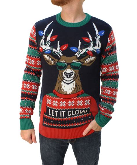 mens ugly light up christmas sweaters